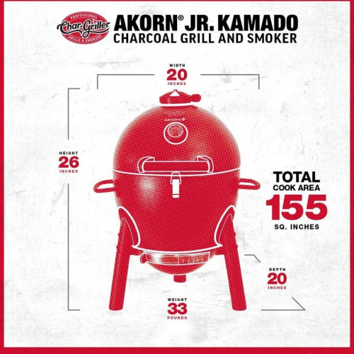 Kamado Char-Griller Akorn Jr