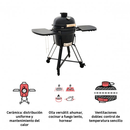 Kamado NATERIAL Drago recomendado para menos de 6 comensales.