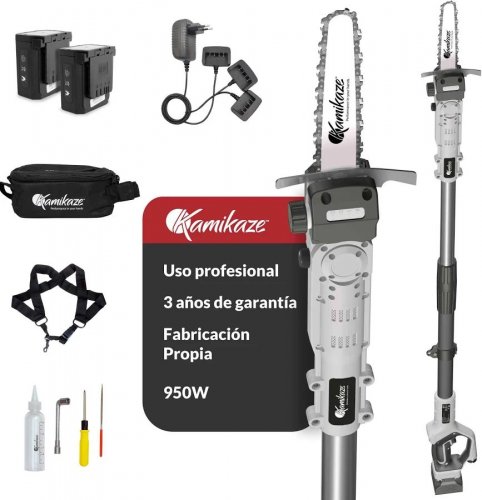 Kamikaze kvs7000p. Sierra inalámbrica en altura. Corte Ø 160 mm