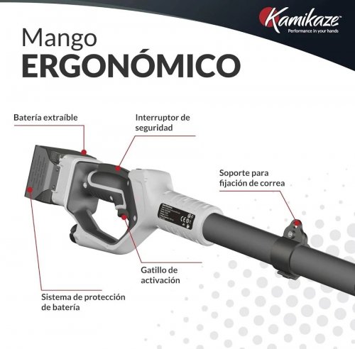 Kamikaze kvs7000p. Sierra inalámbrica en altura. Corte Ø 160 mm