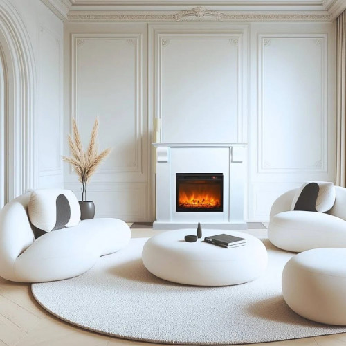 KAMINKLAUS Chimenea électrica Kamin Royal blanca