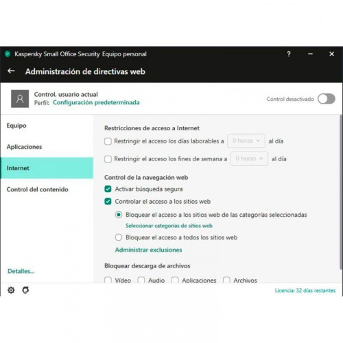 Kaspersky Small Office Security 5 Dispositivos 5 Móviles 1 Servidor 2 Años Licencia Digital