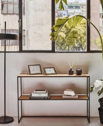 Kave Home Consola Yoana roble estructura