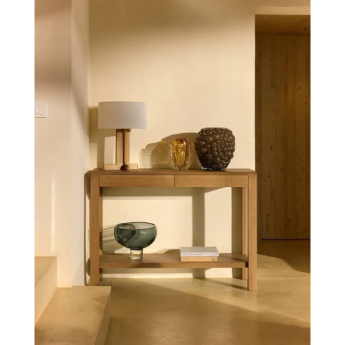 Kave Mueble recibidor consola marrón de madera