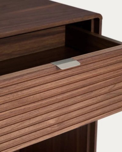 Kave Mueble recibidor consola marrón oscuro de madera