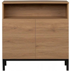 Kenay Home Consola efecto madera natural 30 cm x 80 cm