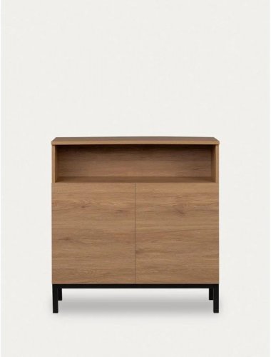 Kenay Home Consola efecto madera natural 30 cm x 80 cm