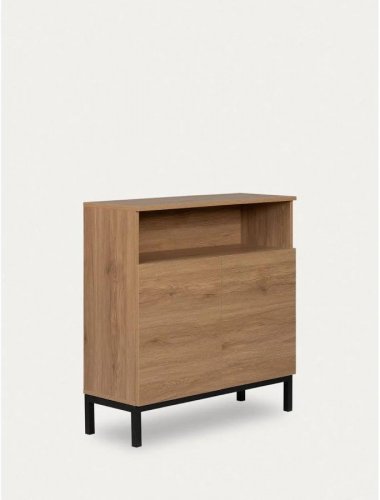 Kenay Home Consola efecto madera natural 30 cm x 80 cm