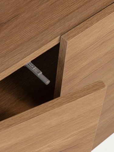 Kenay Home Consola efecto madera natural 30 cm x 80 cm