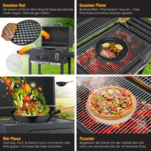 Kesser XXL charcoal barbecue grey