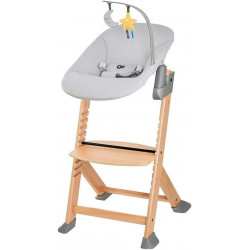Kinderkraft ENOCK High Chair with Reclining Function, CALMEE Gray