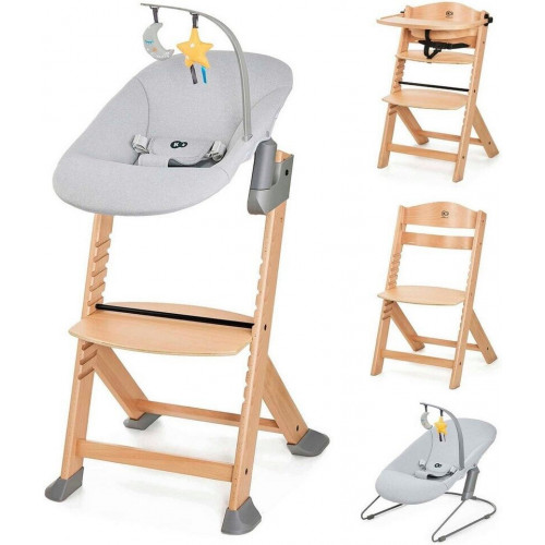Kinderkraft ENOCK High Chair with Reclining Function, CALMEE Gray