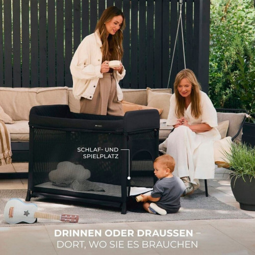 Kinderkraft Moon Dream travel cot black