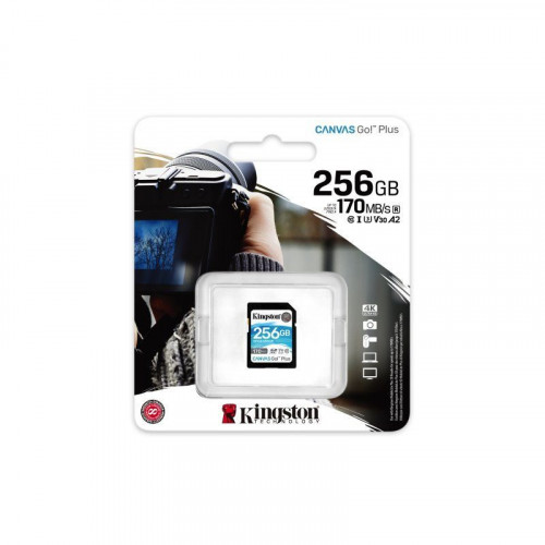 Kingston Canvas Go Plus SDXC 256GB UHS-I U3 V30 Clase 10