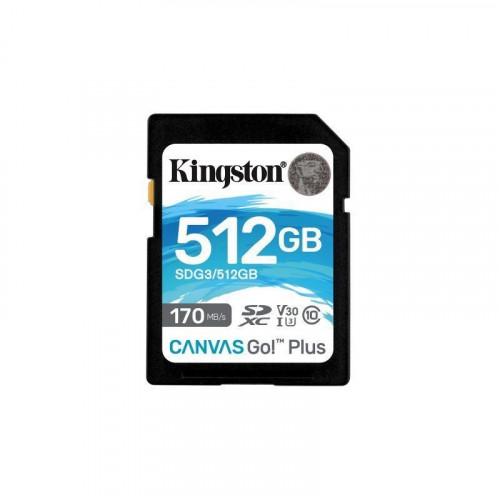 Kingston Canvas Go Plus SDXC 512GB UHS-I U3 V30 Clase 10