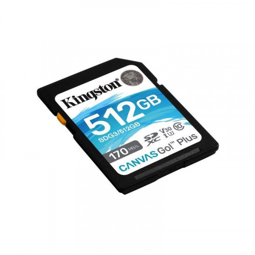 Kingston Canvas Go Plus SDXC 512GB UHS-I U3 V30 Clase 10