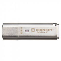 Kingston IronKey Locker+ 50 128GB USB 3.0 Plata