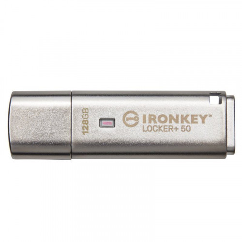 Kingston IronKey Locker+ 50 128GB USB 3.0 Plata