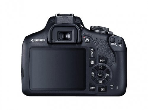 Kit cámara réflex - Canon EOS 2000D, 24.1 MP CMOS APS-C, Vídeo Full HD, Negro + Objetivo Canon EF-S 18-55 mm f/3.5-5.6 DC III
