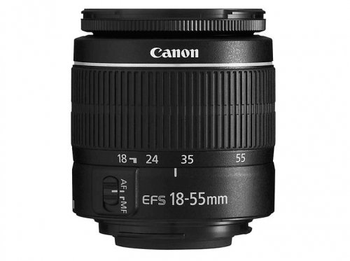 Kit cámara réflex - Canon EOS 2000D, 24.1 MP CMOS APS-C, Vídeo Full HD, Negro + Objetivo Canon EF-S 18-55 mm f/3.5-5.6 DC III