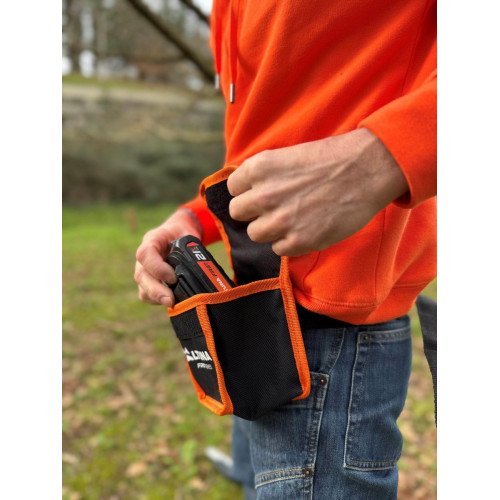 Kit de minimotosierra, tijeras, pértiga extensible y 2 baterías