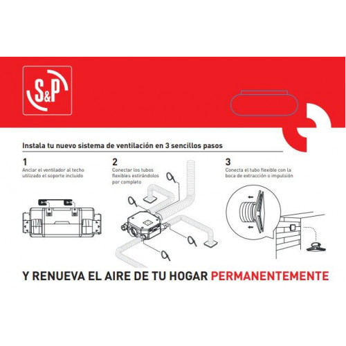 Kit instalación vmc simple flujo autorregulable ozeo flat auto