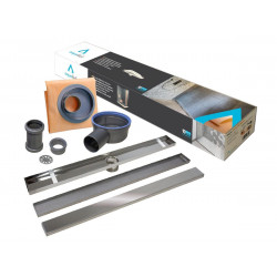 Kit plato ducha c/rejilla 60 Duo Lisa