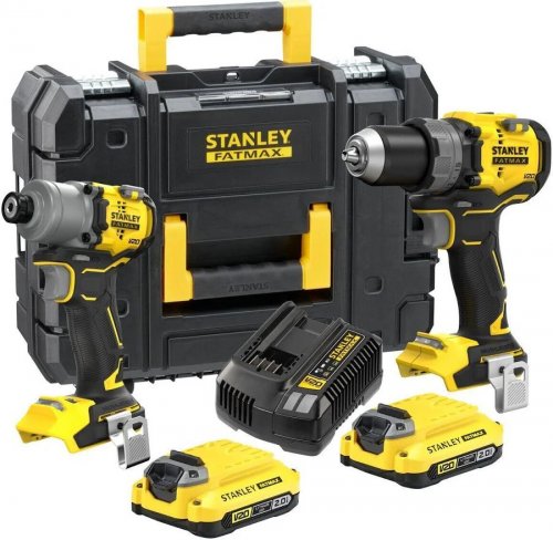 Kit Stanley sfmck211d2t-qw. taladro percutor + Atornillador impacto