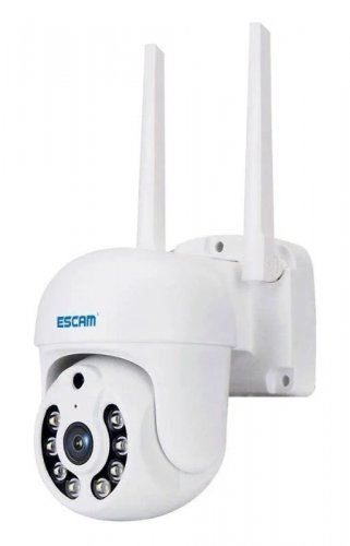 Kit videovigilancia IP Escam WNK714 Wifi 3MP 4 Cámaras Blanco