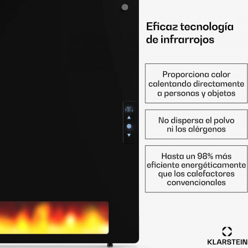 Klarstein Calefactor de pared ZenHeat Graphene 1300W
