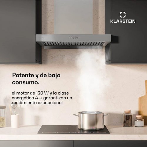 Klarstein Campana extractora AeroClean 649,9 m³/h 4 niveles