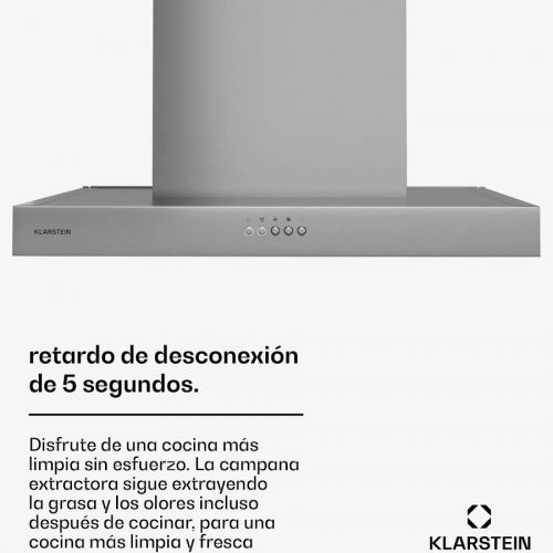 Klarstein Campana extractora AeroClean 649,9 m³/h 4 niveles
