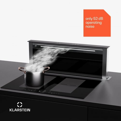Klarstein Campana extractora Royal Flush Eco 75 75 cm 714 m³/h EEK A incl. filtros de carbón activo