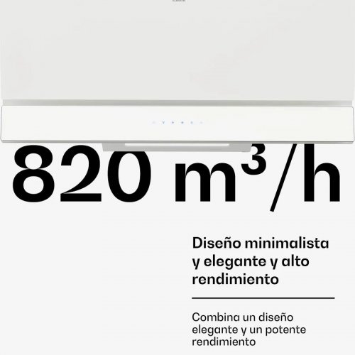 Klarstein Campana extractora Velaire Elegante minimalista potente