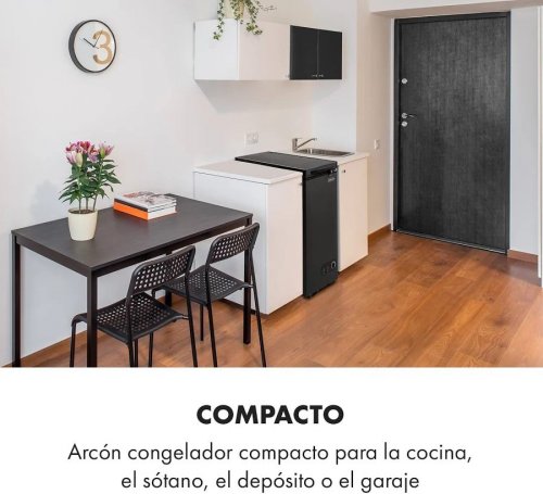 Klarstein Congelador Iceblokk 50 independiente 51 L cesta con cerradura