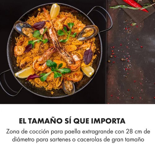 Klarstein Delicatessa 3 Flex cocina de inducción 3 zonas 6600W zona flexible negro