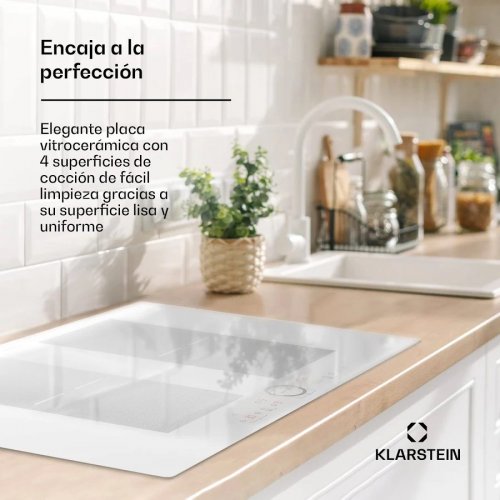 Klarstein Delicatessa 77 Flex Placa de inducción encastrable 4 zonas 7000 W Vitrocerámica