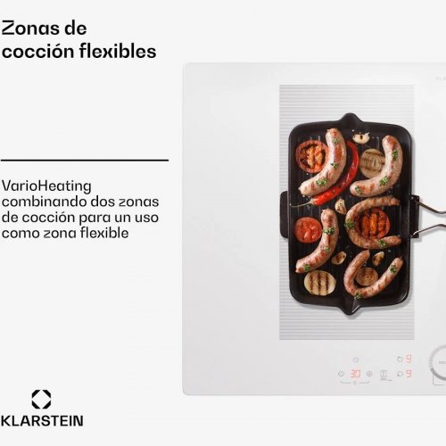 Klarstein Delicatessa 77 Flex Placa de inducción encastrable 4 zonas 7000 W Vitrocerámica