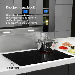 Klarstein Delicatessa 80 Cocina de inducción 3 zonas 7400W Vitrocerámica