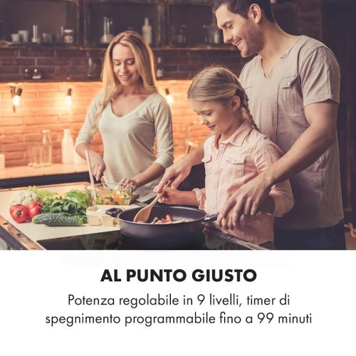 Klarstein Delicatessa 80 Cocina de inducción 3 zonas 7400W Vitrocerámica