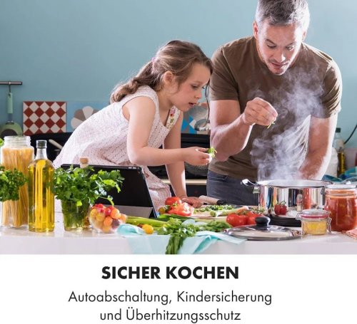 Klarstein Delicatessa 80 Cocina de inducción 3 zonas 7400W Vitrocerámica