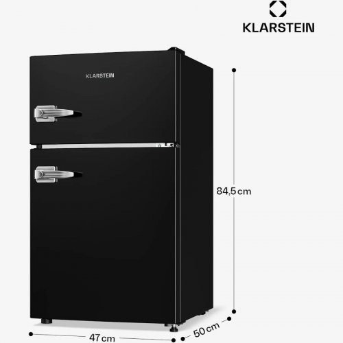 Klarstein Irene Combi frigorífico y congelador 86 litros diseño retro