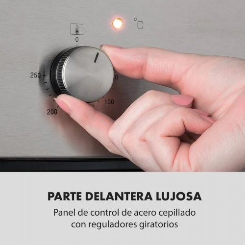 Klarstein Kalahari Horno eléctrico encastrable 2300W 7 funciones Negro