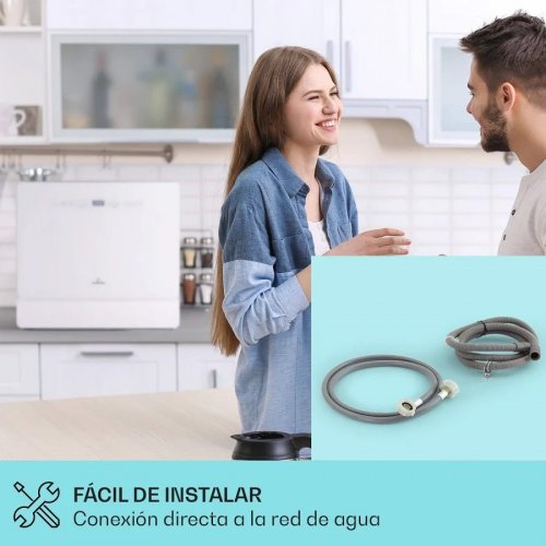 Klarstein Lavavajillas autónomo Emerald 5 Slim 7 programas Touch Control