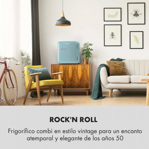 Klarstein Mini Nevera retro Audrey 48 L 2 niveles