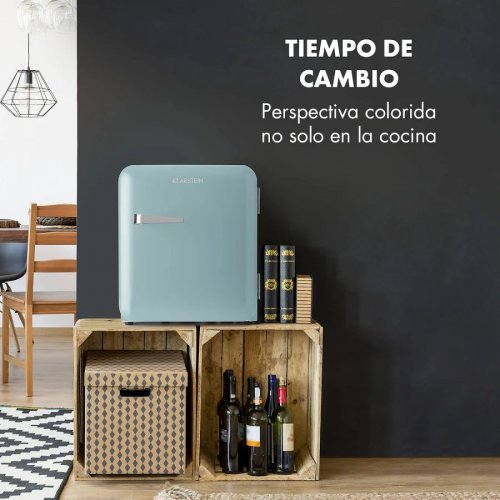 Klarstein Mini Nevera retro Audrey 48 L 2 niveles