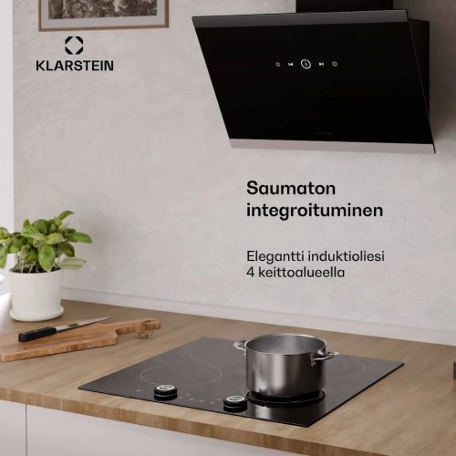 Klarstein Neotouch placa de inducción Moderna y potente 4 zonas de cocción