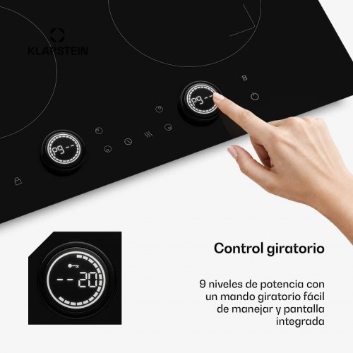 Klarstein Neotouch placa de inducción Moderna y potente 4 zonas de cocción