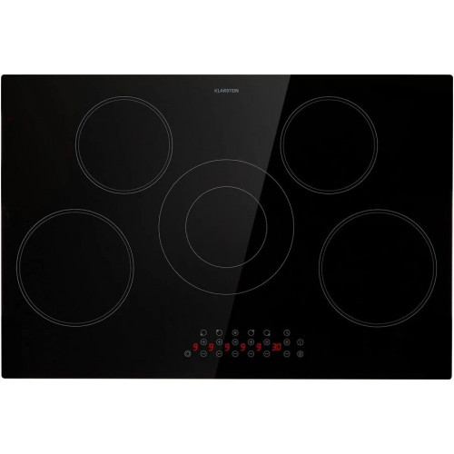 Klarstein Placa de cocción empotrada Virtuosa 5 zonas 8200 W vitrocerámica