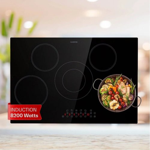 Klarstein Placa de cocción empotrada Virtuosa 5 zonas 8200 W vitrocerámica